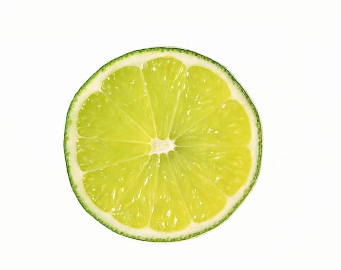 zbliżenie platerka limonki